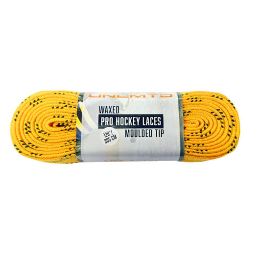 UNLMTD WAX PRO LACES YELLOW 20 pr per size/pck