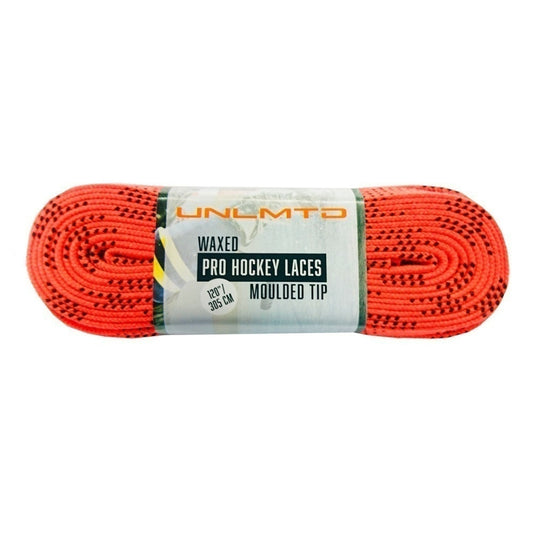 UNLMTD WAX PRO LACES ORANGE 20 pr per size/pck